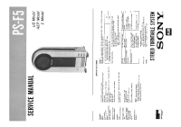 Sony PS-F5 - Service Manual 